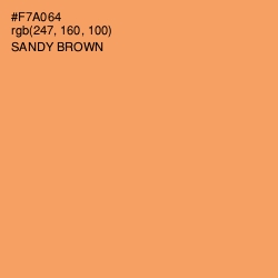#F7A064 - Sandy brown Color Image
